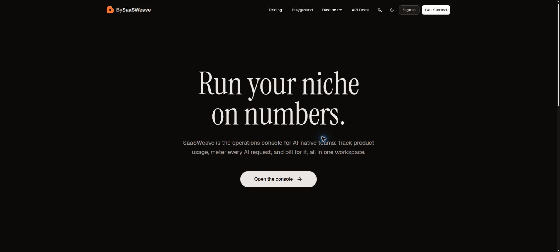 SaaSWeave home page
